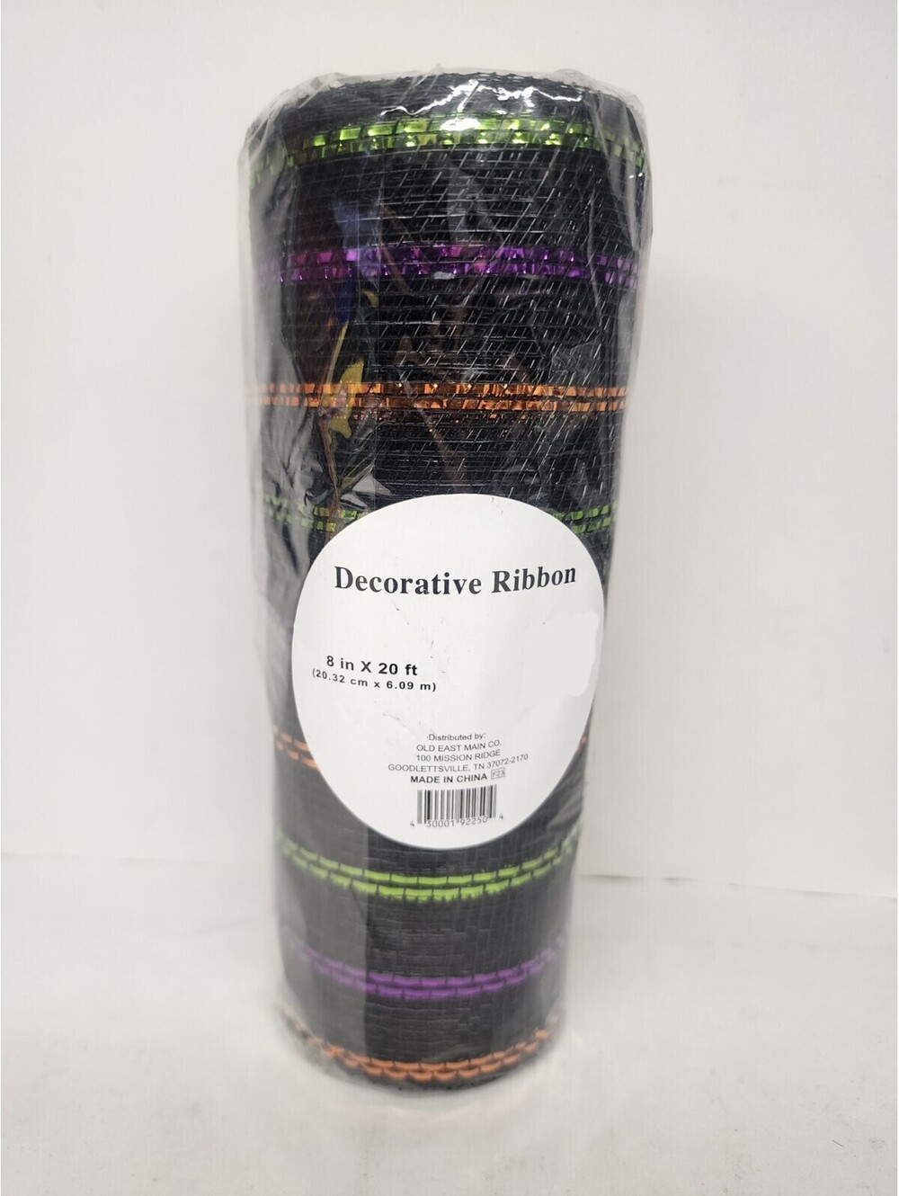 Mesh Craft Wreath 8" x 20 Ft Roll Decorative Ribbon Halloween Theme